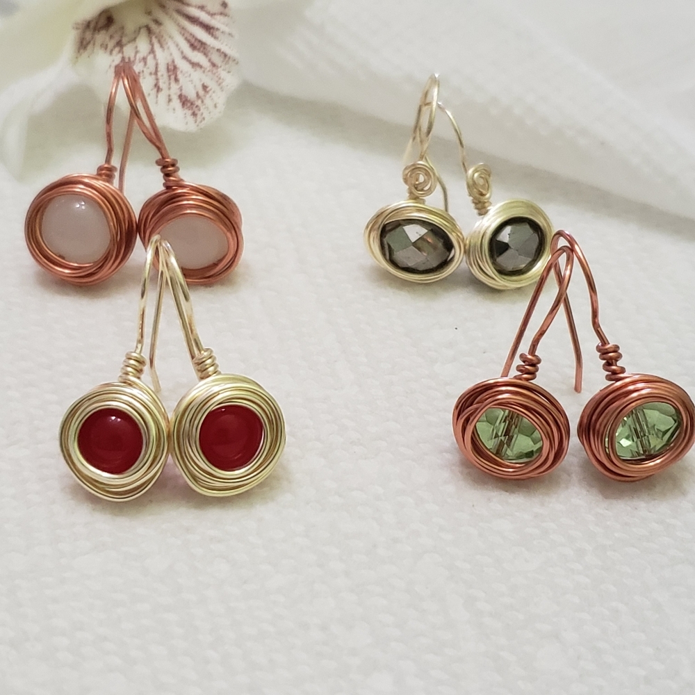4 pairs earrings, NEW